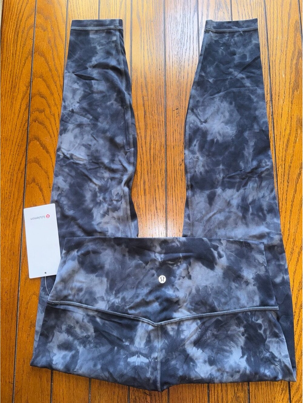 Lululemon Align High Rise 28” Diamond Dye Pitch Grey Graphite Grey Size 12 NWT
